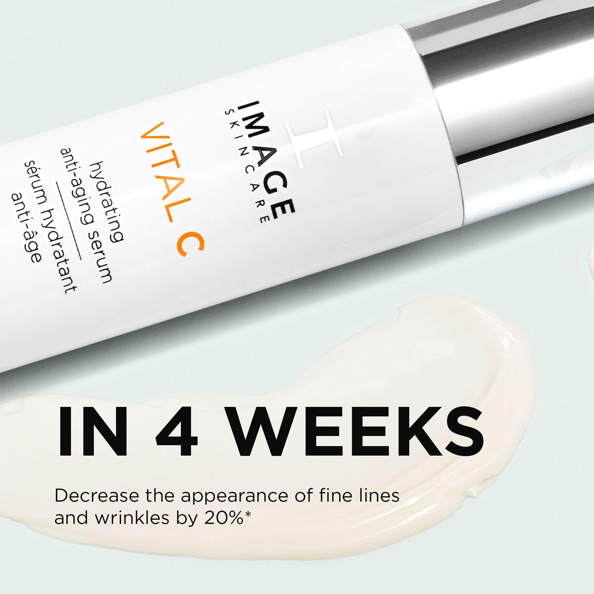 IMAGE Skincare VITAL C Hydrating Face Serum, with Vitamin C and Hyaluronic Acid, to Brighten, Tone and Smooth Appearance of Wrinkle
