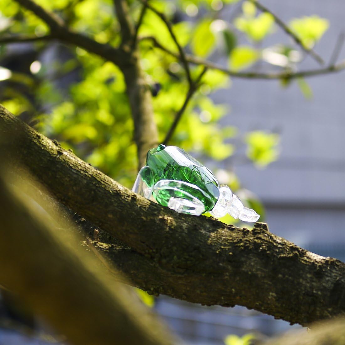 H&D HYALINE & DORA Mini Crystal Frog Figurine Collection,Glass Animal Paperweight Table Centerpiece Ornament(Green) - Image 5