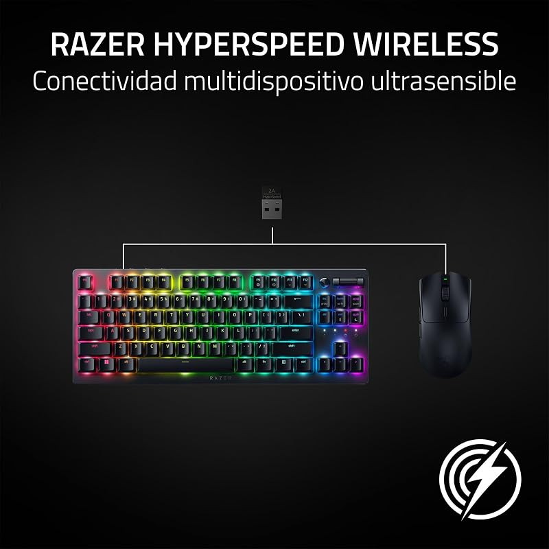 Razer viper v3 hyperspeed ​​​​wireless esports mouse (sensor óptico focus pro 30k, até 280 horas de vida útil da bateria, interruptores mecânicos de mouse gen-2, pesquisa real de 4000 hz) preto