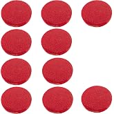 10 Pcs Facial Clean Sponge Makeup Remover Sponges Red Face Sponges Extra Thick Round Makeup Sponge Washing Face Cleansing Sponges