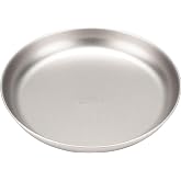 Snow Peak Titanium Camping Plate for Backpacking &amp; Outdoor Dining | Ultralight Titanium, Stackable Design, Corrosion Resistant, Ideal for Camping, Hiking &amp; Backpacking