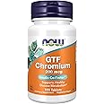NOW Supplements, GTF (Glucose Tolerance Factor) Chromium 200 mcg, Insulin Co-Factor*, 100 Tablets