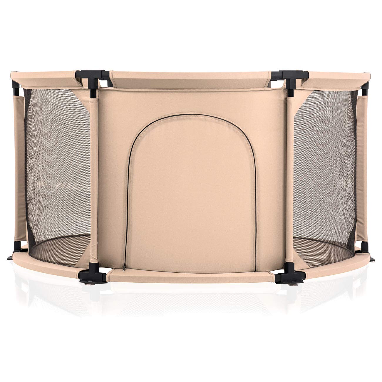 Mobilier Parcs Rond Baby Vivo Parc Bebe Barriere Securite Portable Enfant Protection Porte Panel Espace Jeu Chambre Flexi Pliable En Kaki Napravi Rs