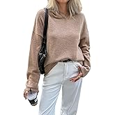 AOMEXAGA Womens Oversized Hoodies Sweaters Long Sleeve Casual Knit Pullover Sweatshirts Tops 2026 Fall Fashion Y2k Clothes