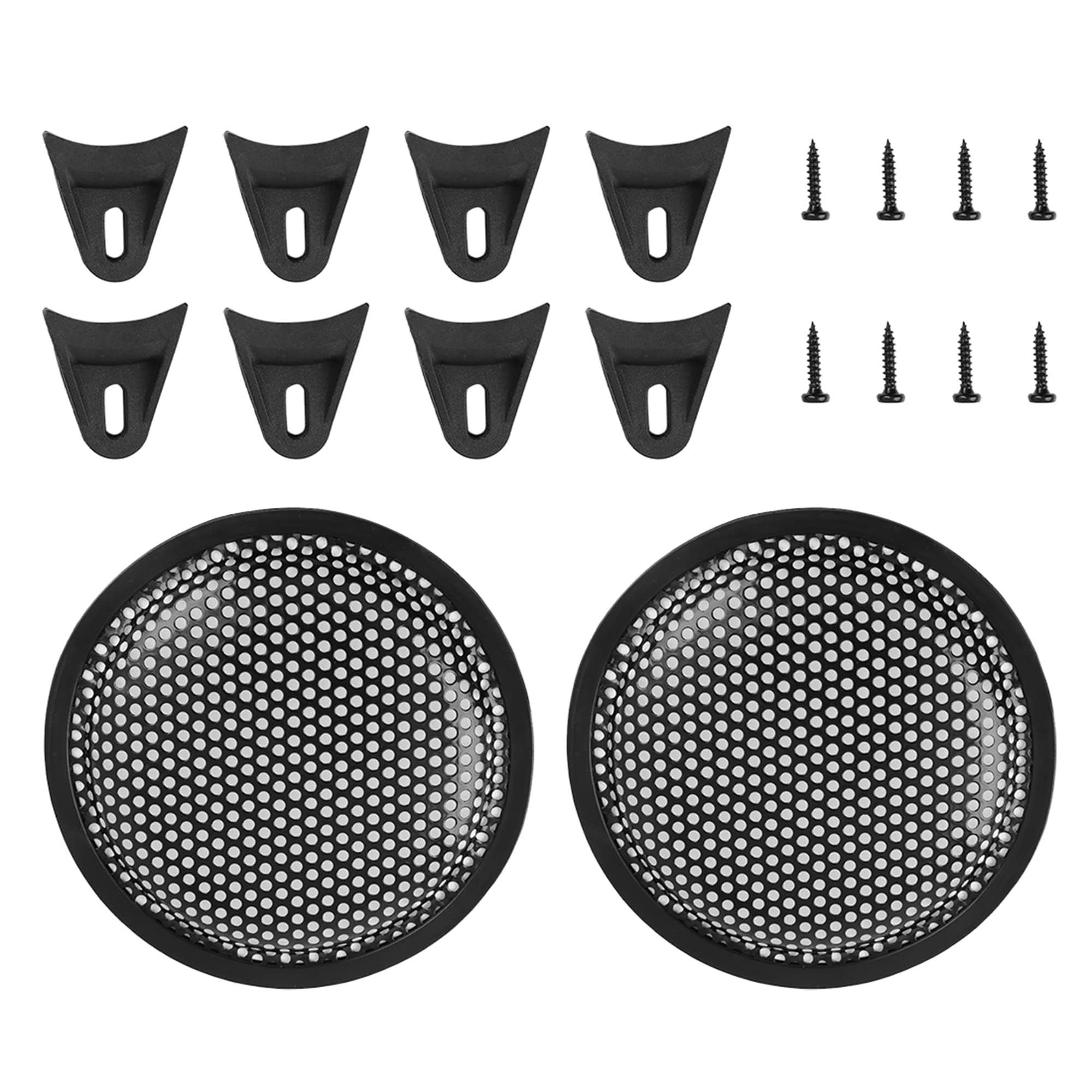 MACHSWON Car 2pcs Grill Cover Mesh Protector 6 Inches Car Speaker Cover Woofer Subwoofer Grill