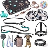 Puppy Starter Kit, Dog Accessories for Small and Medium Dogs 17 Pcs, Dog Collar and Leash Set, Puppy Supplies Kit with Dog Ha