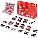 Geinxurn 76 pieces Impact Screwdriver Bits Set, Magnetic S2 Steel Multi Insert Power Bits Tips with Impact Bit Holder with Storage Box（PH/TORX/SQ/PZ/HEX/SL）