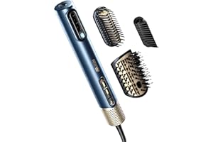 INFINITIPRO BY CONAIR Infiniti PRO by CONAIR DigitalAIRE Hair Dryer Drying Wand, Straightener and Styler, Ionic All-in-One Digital Motor Blow Dryer, Includes 4 High-Performance Attachments, Dark Blue