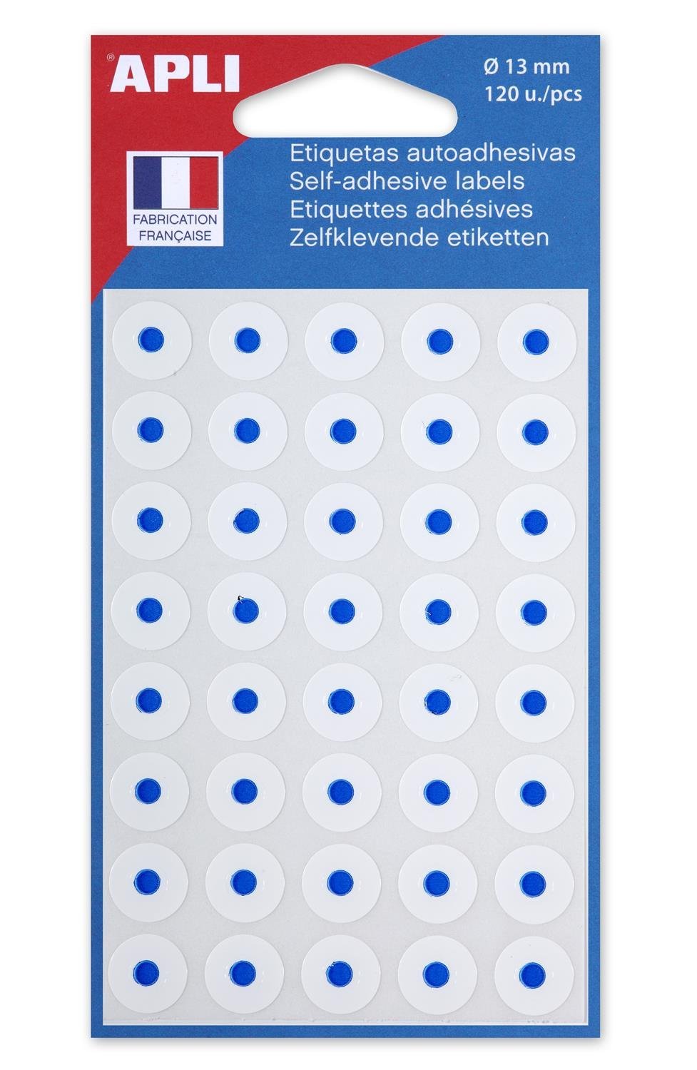 APLI Hole Reinforcement Rings White, Diameter 13mm, 120pcs