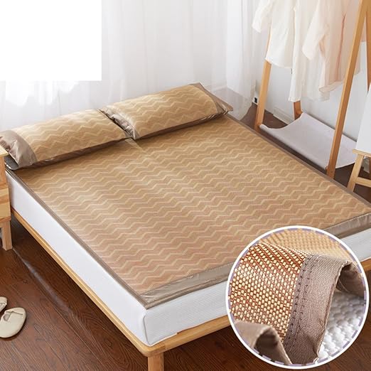 DHUANZZCA Summer Ice Silk Rattan/Foldable Thick MatA 0.9m