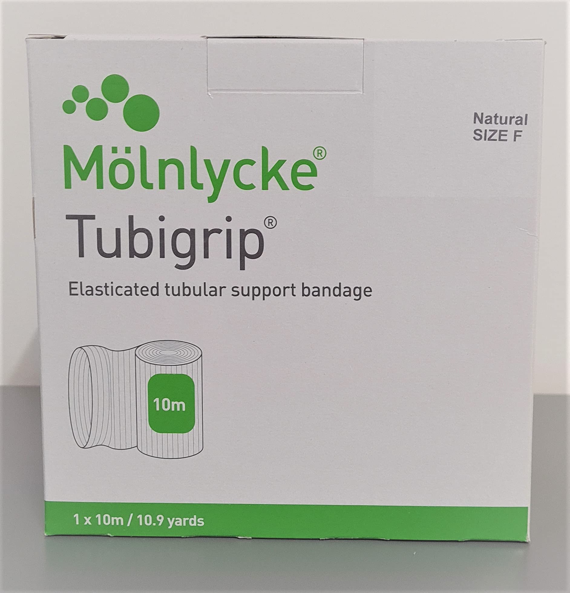 Tubigrip Elasticated Tubular Bandage - Size F -10m Roll