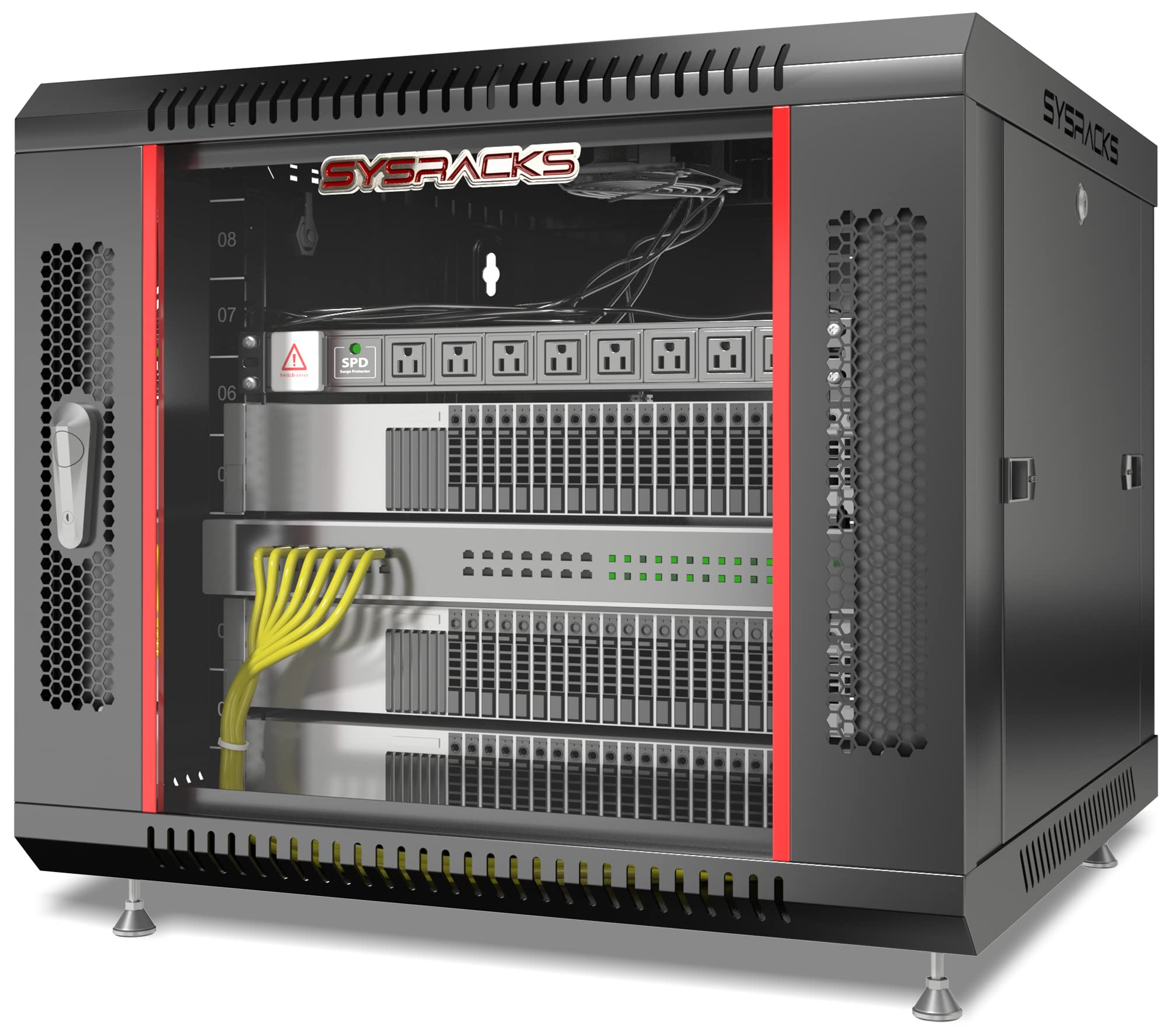 Mua Network Data Cabinet - 9U Rack Mount - Wall Mount IT Rack - Locking ...