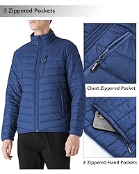 Outdoor Ventures Men's Lightweight Packable Puffer