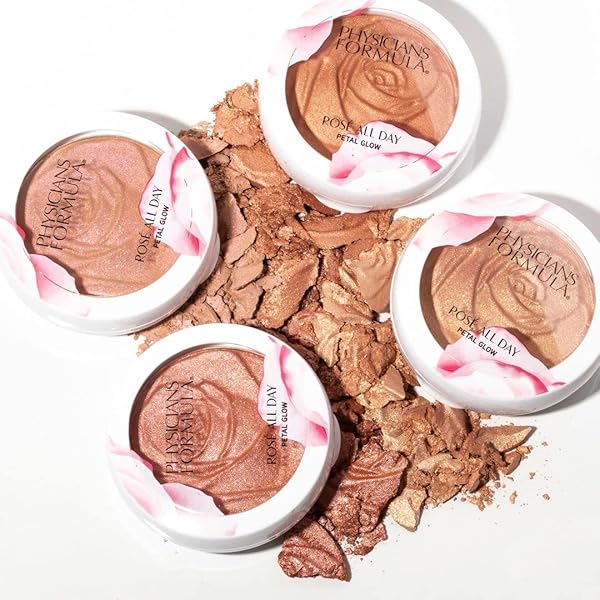 PHYSICIANS FORMULA ROSÉ ALL DAY SET & GLOW HIGHLIGHTING POWDER LUMINOUS LIGHT, DERMATOLOGIST APPROVED