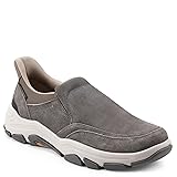 Rockport Men's Reece Sneaker, Dark Taupe Suede, 8.5