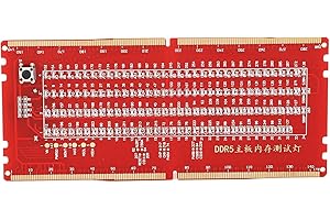 HILITAND DDR5 Desktop Mainboard Test Card, Memory Slot Tester Board with LED Light for Maintenance for Repairing Motherboard Failures