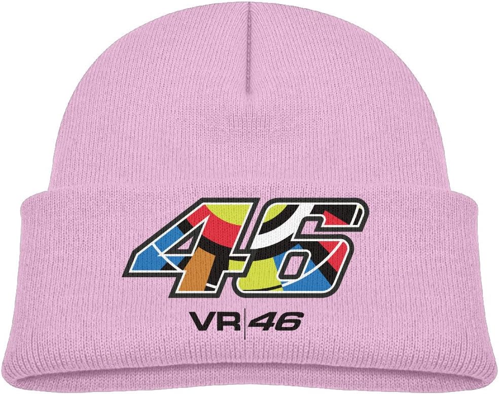Runningway Kids Valentino Rossi Racing Number #46 Knit Warm Beanie Hat Skull Cap