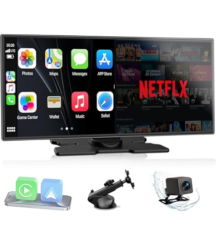 Amazon.com: 11.26'' Portable Carplay Screen for Car with 4K Dash