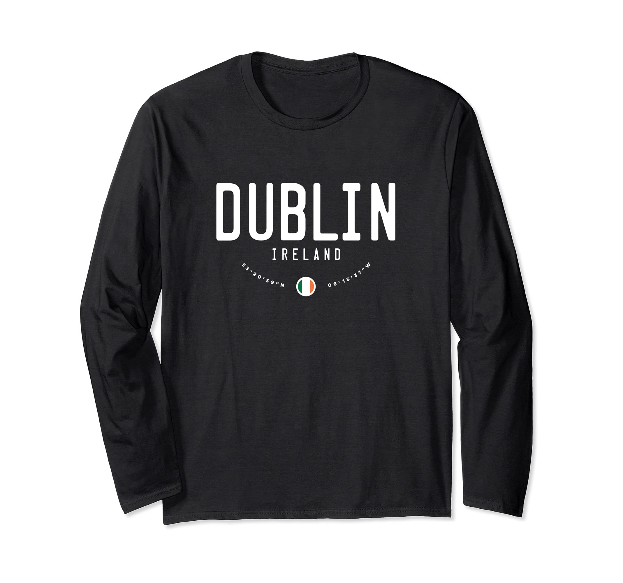Dublin Ireland Flag Long Sleeve T-Shirt