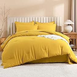 Litanika Comforter King Size Set Mustard Yellow - 7