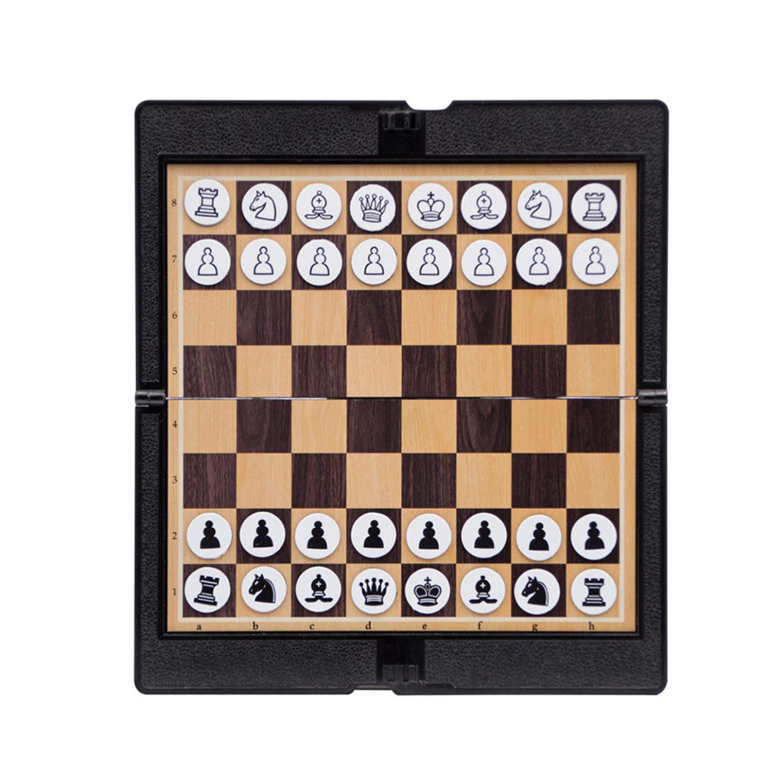 MIAOQI Foldable Magnetic Chess Set, Mini Pocket Student Mini Portable Traditional Fun Magnetic Folding Board Games for Travel School