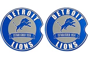 Fan Creations Set of 2 NFL Car Coasters Removable Absorbent Ceramic Stone Coasters - Ideal Gift for Everyday and Die Hard Football Fans - Show Your NFL Team Spirit