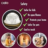 Cello Porcelain Tealight Holder Dome Elephant 3D Projection Gift view 7