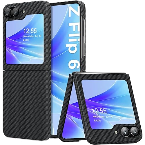memumi Real Aramid Fiber for Samsung Galaxy Z Flip Case, [NO