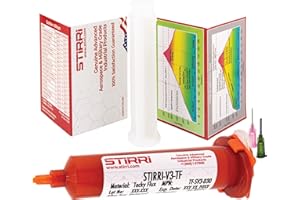 STIRRI-V3-TF no-clean universal soldering tacky paste flux (ROL0) - 30g syringe kit – for next generation REACH-compliant SMD assembleies - solder flux with syringe applicator