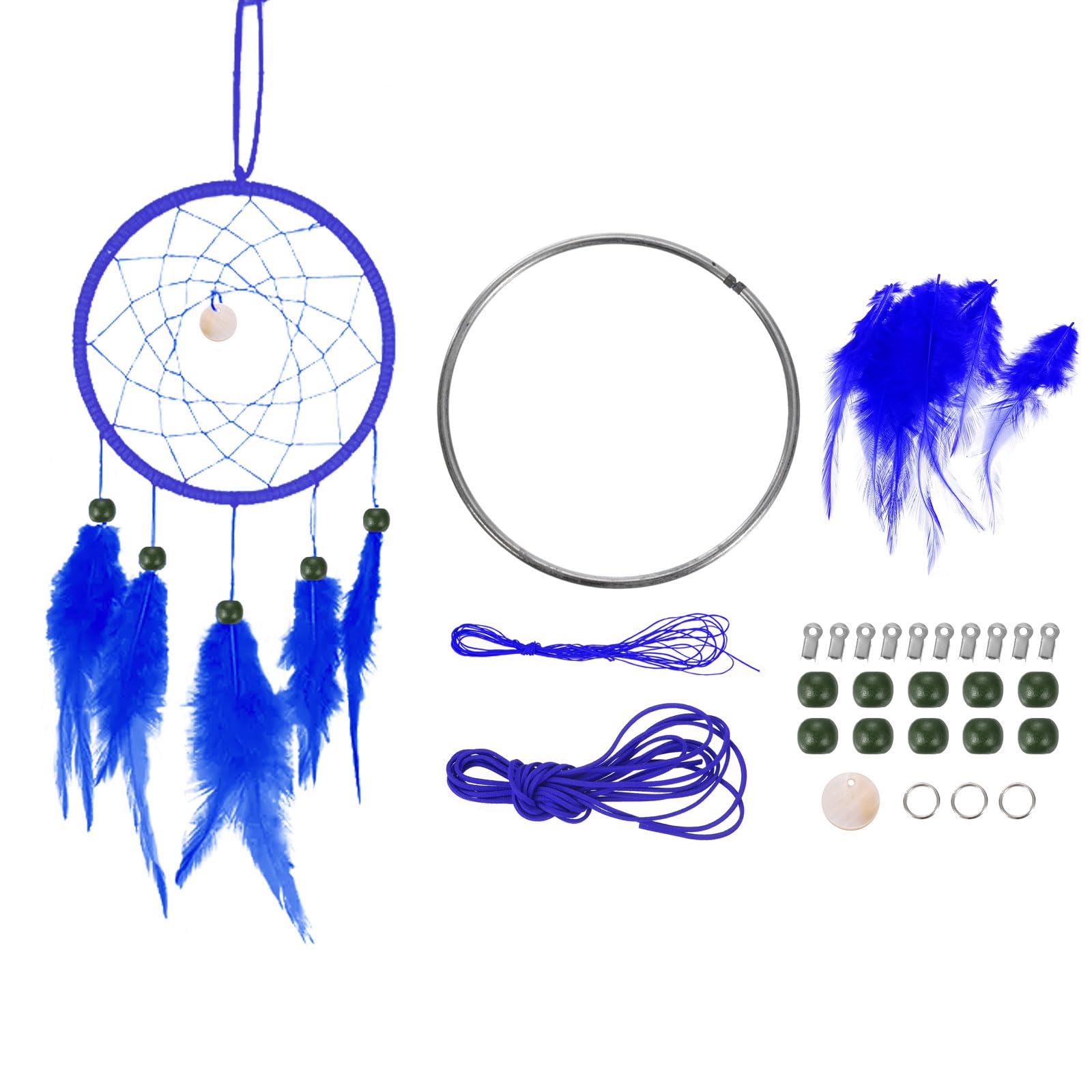 PATIKIL DIY Dream Catcher Kit, Blue, Medium Size, Adults, Unisex, Traditional Style, Beginner Style 3 Design with Customization Option — image 1