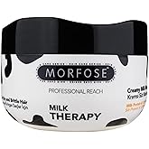 Morfose Professional Hair Mask for Dry, Damaged, or Brittle Strands 16.9 Fl oz (Milk Therapy)