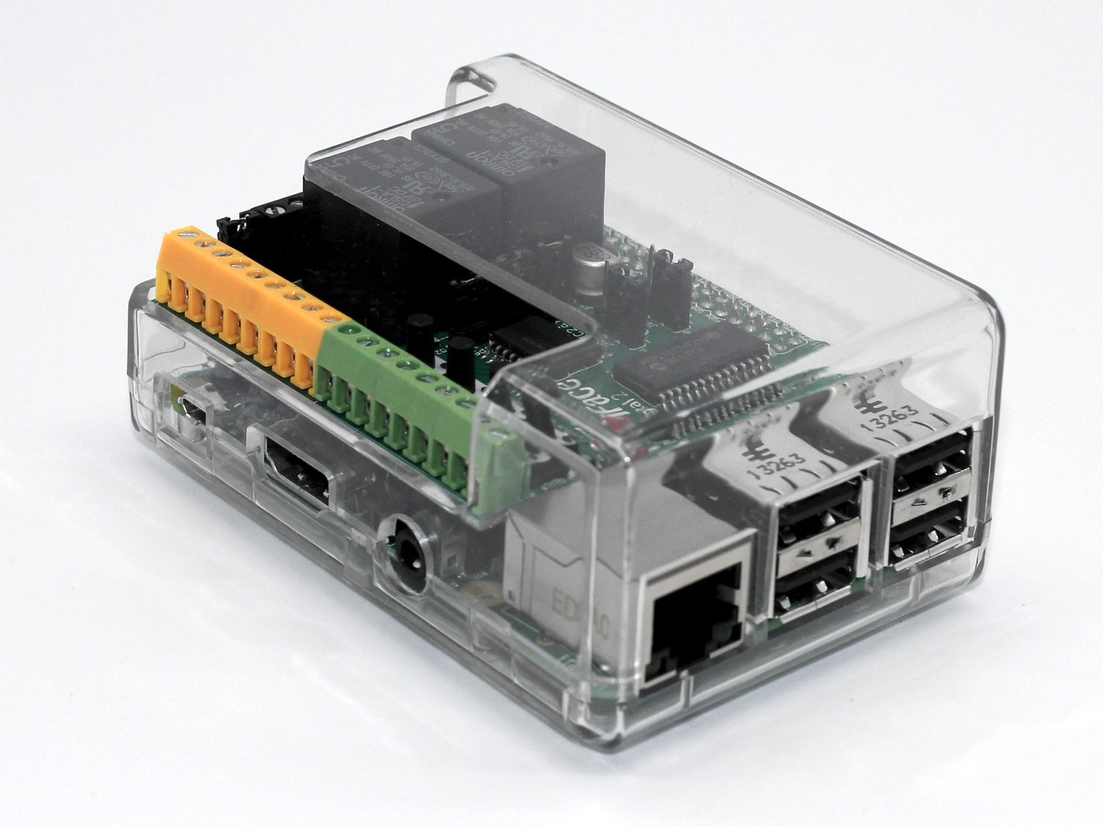 SB Components Clear Case for PiFace Digital 2, Protective Case Enclosure for Raspberry Pi and Piface Digital 2