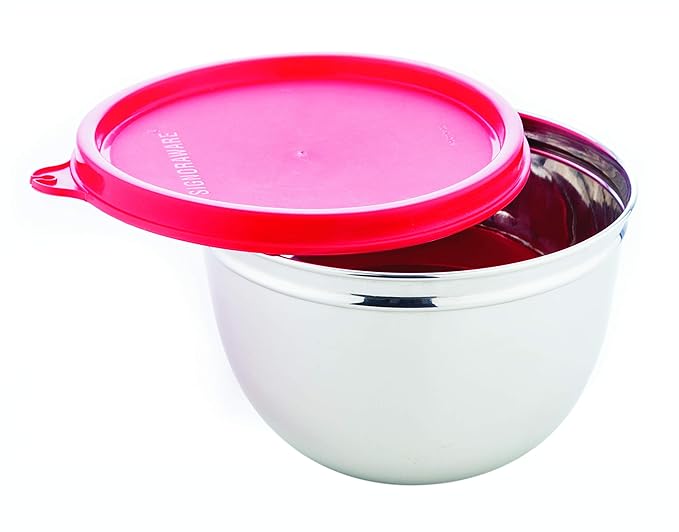 Buy Signoraware Mixing Bowl Steel 1000ml, Red Online at Low Prices in