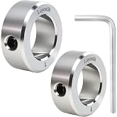 2pcs 1" bore Shaft Collar,Zinc Plated Set-Screw Shaft Collars | Solid Steel Style Shaft Collars,1-5/8" OD, 5/8" Width, for Wheel Barrow Axle, Gearbox Assemblies, Machine Tools, Industry