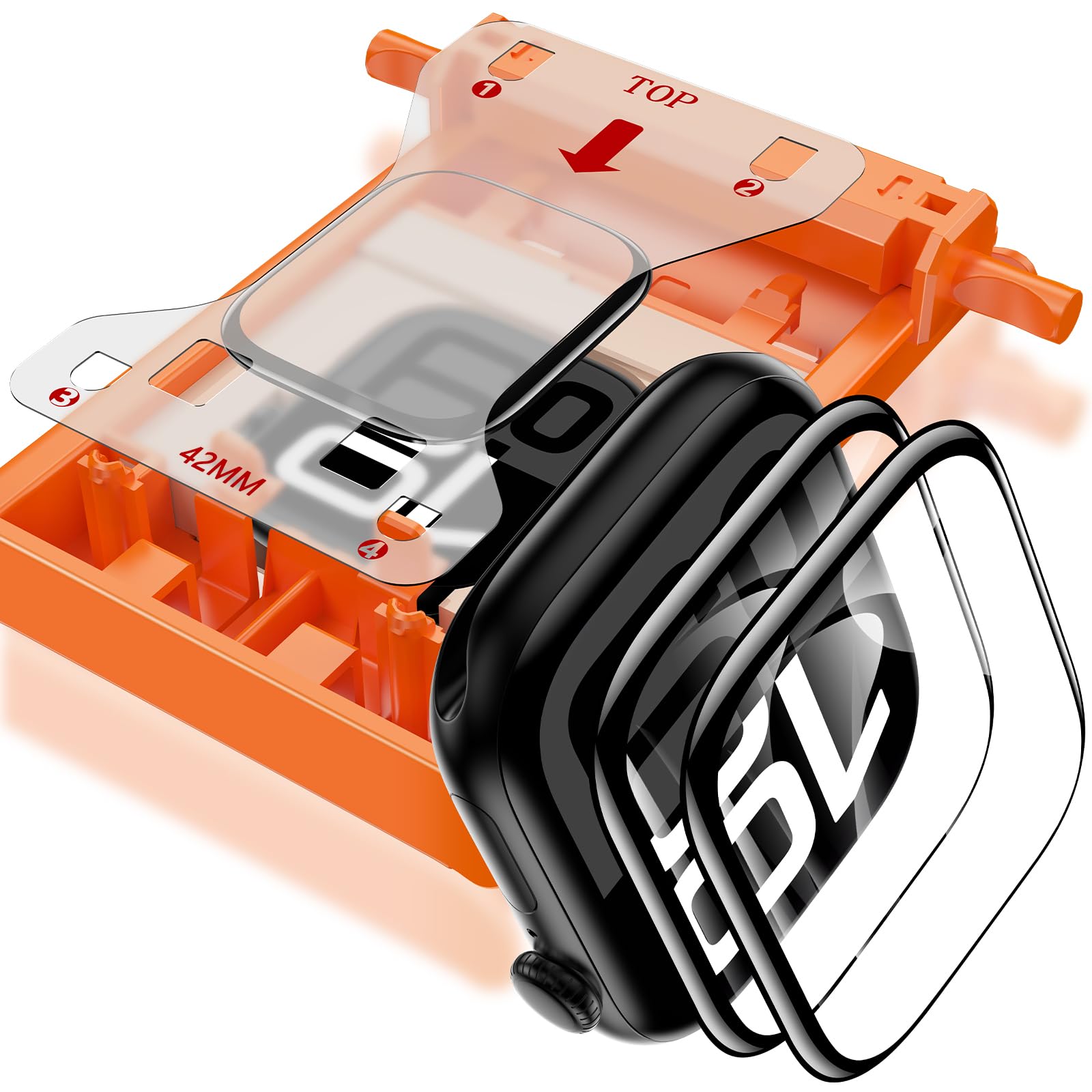 Photo 1 of ***MISSING PARTS***
YMHML 2 Pack Tempered Glass Screen Protector for Apple Watch Series 11 Series 10 42mm, [Zero Bubble] 3D Full Coverage Strong Adhesion Waterproof Film with [Automatic Align Tech] iWatch Accessories