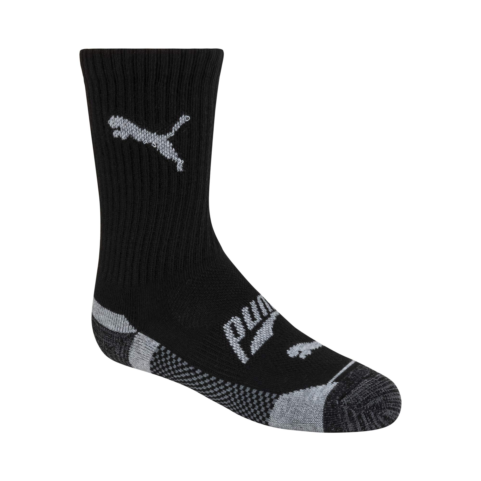 PUMA Boys' 6 Pack Crew Cut Socks