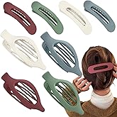 8 PCS Flat Hair Clips, 2 Styles Hair Claws Strong Hold French Claw Clips for Women Girls Thin Hair No Slip Grip Hair Claw Clips