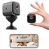 Mini Hidden Spy Camera, 2K HD WiFi Nanny Cam with
