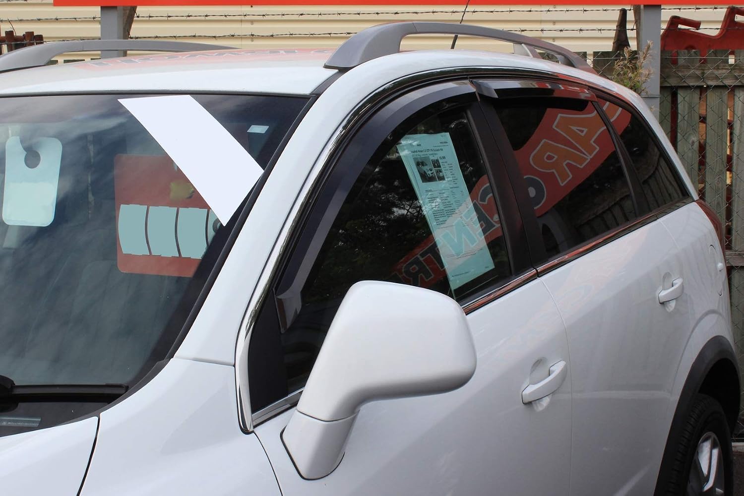 AUTO CLOVER Wind Deflectors Set for Antara/Captiva 2007+, Tinted Black