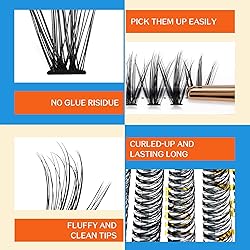 280 Lash Clusters Manga Individual B&Q DIY False