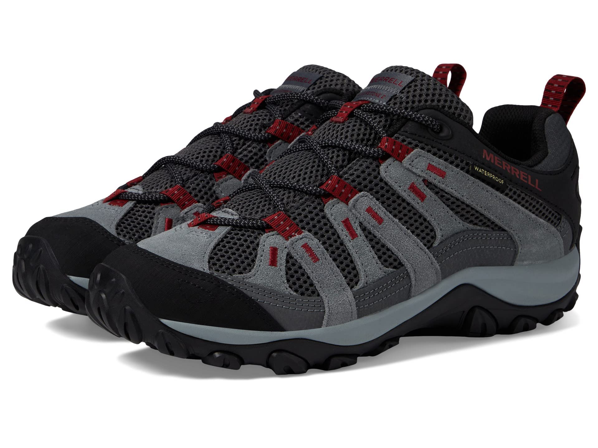 Merrell Men’s Alverstone 2 Waterproof Hiking Shoe, Granite/DAHL, 10.5