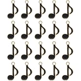 uxcell Enamel Music Charm, Musical Note Charm Metal Bulk Alloy Notes Symbols Pendants for Earring Necklace Keychain DIY