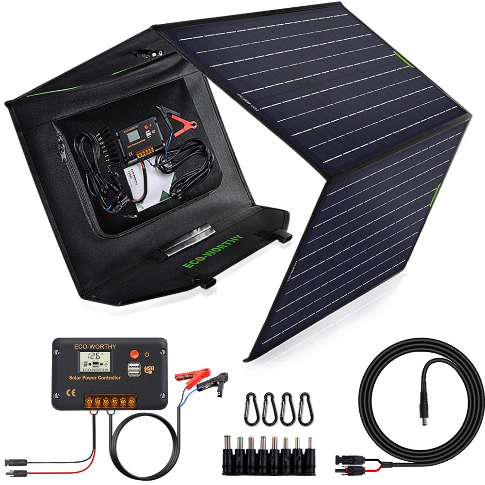 ECOWORTHY 120W Folding Solar Panel with 20A Charge Controller