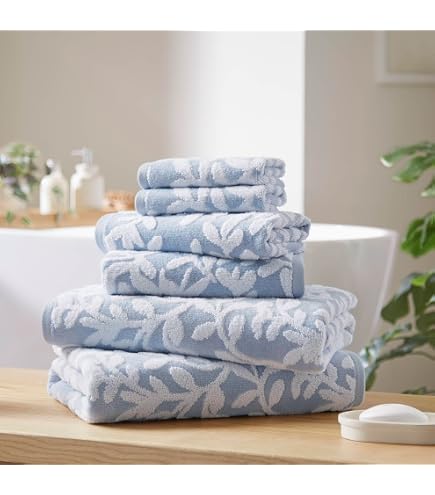 Amazon.com: Lucky Brand Folk Floral 6 Piece Bath Towel Set - (2