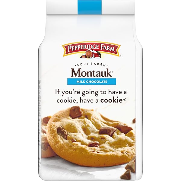 PEPPERIDGE FARM MONTAUK SOFT BAKED MILK CHOCOLATE CHUNK COOKIES, 8.6 OZ BAG (8 COOKIES)