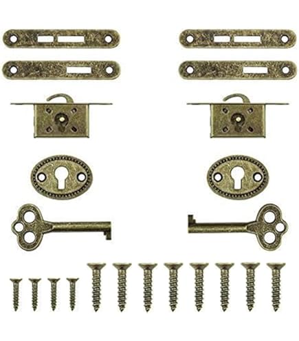 ZZHXSM Lot De 4 Cache-trou De Serrure En Alliage De Zinc