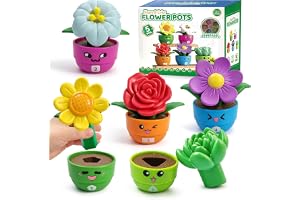 GEERAY 5 Sets Montessori Toddler Flower Garden Toys, Color Shape Sorting & Matching Game for Kids, Spring Toy Sensory Gardening Gift for 1 2 3 Year Old Girls & Boys, Preschool Classroom Learning