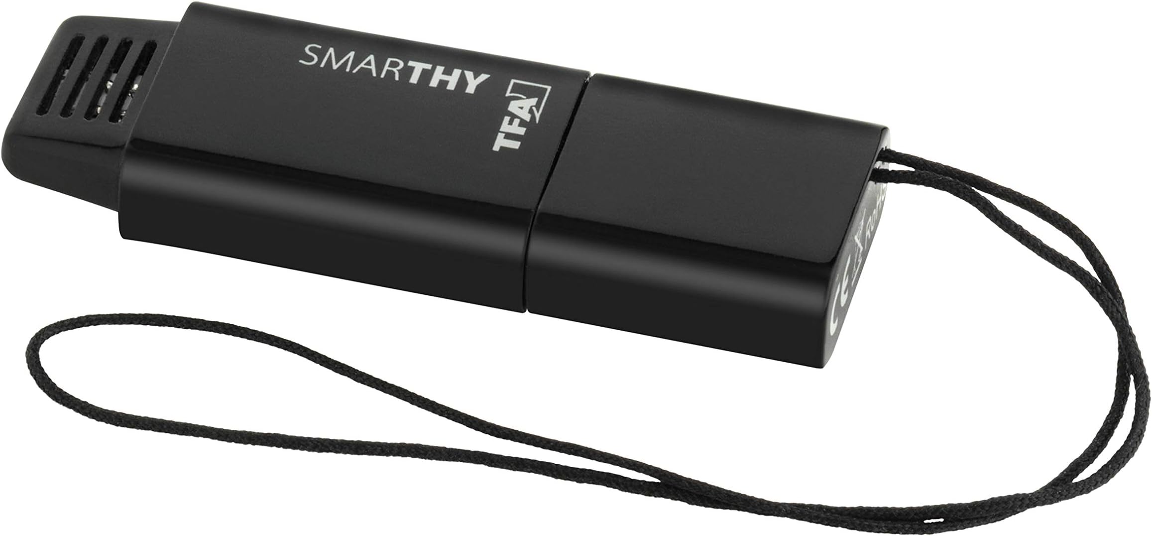 TFA 30.5035.01 Smarthy Thermo-Hygrometer for Smartphones, Black