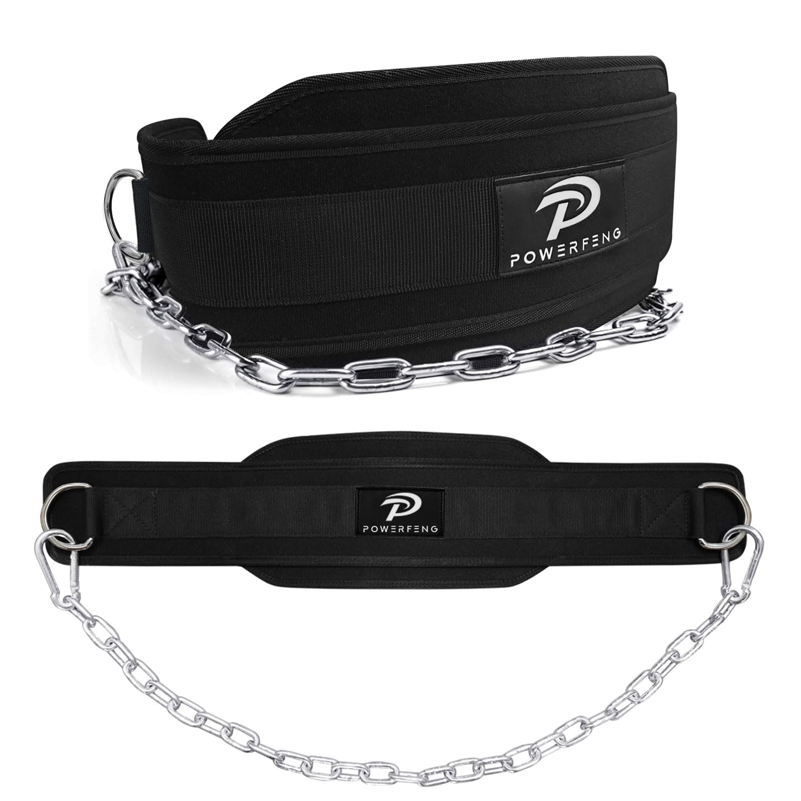 Photo 1 of Dip Belt for Weight Lifting: Dip Belt with Heavy Duty Steel Chain for Weighted Dips, Pull Ups, Squats - Weighted Dip Belt for Strength Training Gym Home