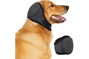 Dog Ears Cover, Adjustable Dog Ear Muffs Noise Protection Comfortable Quiet Dogs Calming Hood Ear Head Wrap Cups Shower Cap P